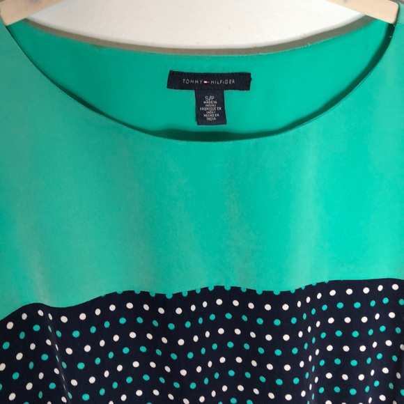 Teal and navy dress - Picture 3 of 6